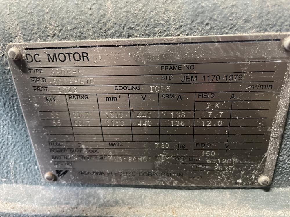 【中古】安川電機製モーターの詳細画像｜1枚目