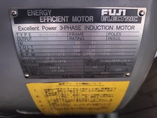 【中古】富士電機製三相誘導モーターの詳細画像|1枚目