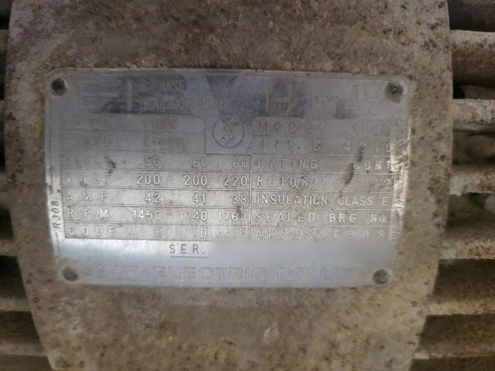 【中古】富士電機製モーターの詳細画像｜1枚目